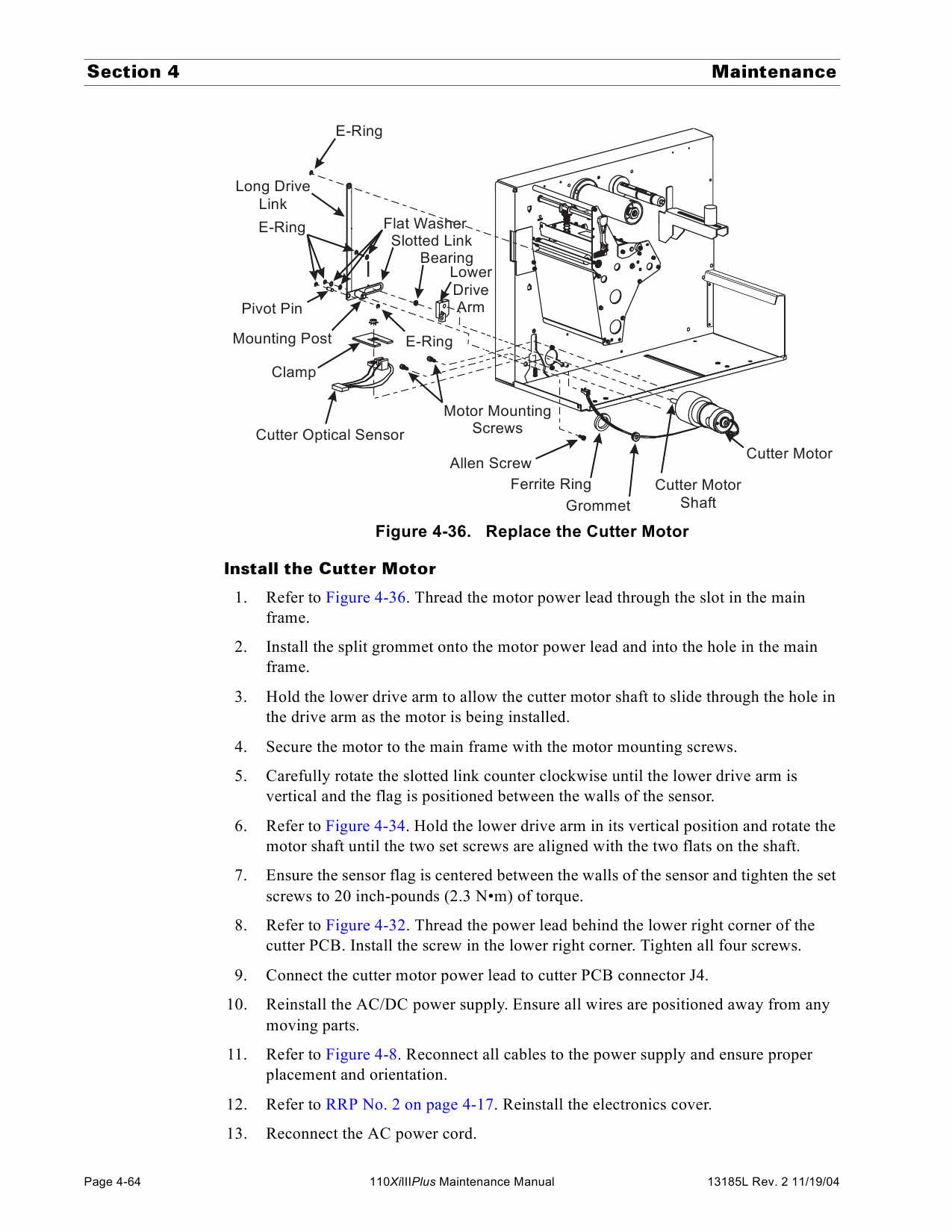 Zebra Label 110XiIII Plus Maintenance Service Manual-5